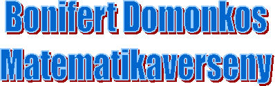Bonifert Domonkos
Matematikaverseny